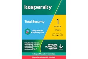 Kaspersky | Total Security | 1 Device | 3 Years | Email Delivery in 1 Hour