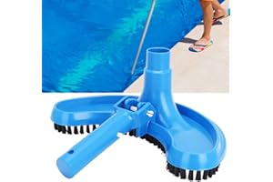 Wakects Szczotka do basenu, głowica ssąca basenu półksiężyc, wiosna szczotka do czyszczenia basenu Pond Spa Hotel Blue