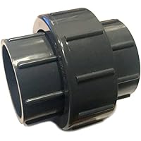 Adrenalin-Fishing PVC-U Fitting Adapter Verschraubung Durchmesser 63mm mit 2 X Klebemuffe Ideal für Rohrleitungsbau am…