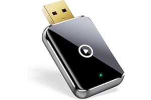 TKHIN 2025 Wireless Carplay Adapter für iPhone - Converts Wired to Wireless carplay Adapter, Mini Plug & Play Carplay for Cars from 2017 & for iPhone iOS 10+, USB & Type-C