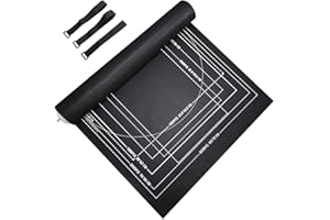 TINYOUTH Puzzelmatten für Puzzle Bis 1000/1500/2000 Teile, 1.5mm Puzzle Matte Puzzle Zubehör Puzzleunterlage für Runde Quadratisches & Rechteck Puzzle, Schwarz