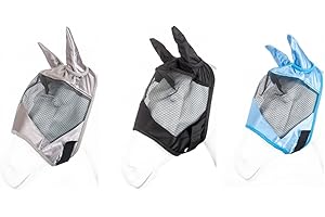 ‎RL24 HKM by Reiterladen24 - Fliegenmaske Light BASICLINE schwarz Shetty