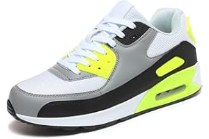 MANZOOR Homme Air Running Chaussures de Course à Pied Tendance pour avec Coussin d'air Baskets Femme Sneaker décontractées pour la Marche Le Tennis Le Basket-Ball la Gym Les Sports