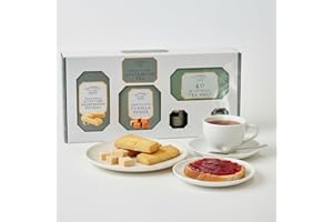 SEDOL Traditional Afternoon Tea Hamper – Luxury British Tea Gift Set with Black Tea, Strawberry Jam, Orange Marmalade, Vanilla Fudge & Highland Shortbread – Perfect Christmas Hamper for Women & Men