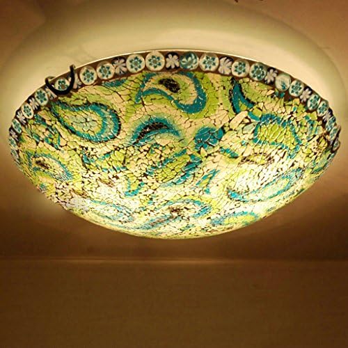 Bohemian Stained Glass Ceiling Lamp Creative Master Bedroom Balcony Aisle Lights Lamp Garden Lighting Hall