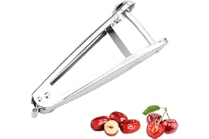 LILIKAI Denoyauteur Cerise Et Prune,Cerises Pitter,Olives Outil,Aciers Inoxydable,Portable,Multifonction,Professionnel,pour Cherry,Olive,Prunes,Fruits,Graines Extracteur,Denoyautage,Dénoyauteur,Accessoires