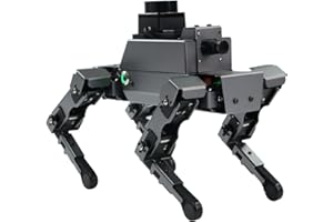 Yahboom ROS2 Robot Dog with RPi 5 AI Model Voice Embodied Intelligence OpenCV Programmable Bionic Quadruped AI Robotic Dog,for Educational Python Programming (DOGZILLA S2 without Pi 5 4GB)