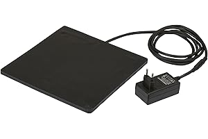 KERBL HOBBYFARMING Kerbl Plaque Chauffante Caoutchouc d'Abreuvoir Volailles pour Élevage/Agriculture Urbaine 24 V