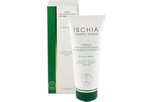 Ischia Cosmetici Naturali Crema Vellutante Mani con Burro di Karité e Acqua Termale - 100 ml