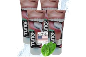 PEAK ESSENTIALS THE ORIGINAL TUNG BRUSH Tung Fresh Mint Tongue Cleaner Gel - Pack of 4