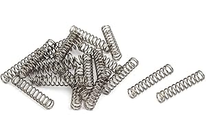 sourcing map Ressort de Compression 0.5mmx4mmx20mm 304 Acier Inoxydable Argenté 20pcs