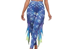 Ocean Plus Leggings pour Femmes avec Impression Numérique Pantalon Imprimé Pantalon Sirène