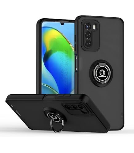 ESTH® Cover per Motorola Moto G13/G23 Custodia in Silicone a Antiurto 360° con Protezione dello Schermo, Rugged Doppia Bumper Trasparente Case Integrale Cover, Blu Scuro