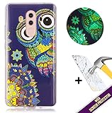 Huawei Mate 10 Pro Hülle,Schutzhülle Huawei Mate 10 pro, Roreikes Transparent Ultra Dünn Weiche TPU Silikon Leuchtende Hülle (die Handyhülle leuchteten in der Nacht) Schutz Tasche Silikon Schale Stoßfänger Bumper mit HD-Schutzfolie für Huawei Mate 10 Pro 6.0 Zoll by
