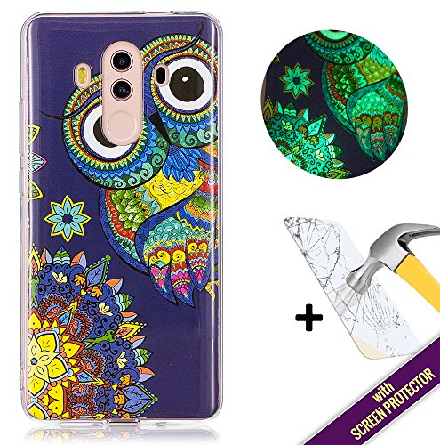 Huawei Mate 10 Pro Hülle,Schutzhülle Huawei Mate 10 pro, Roreikes Transparent Ultra Dünn Weiche TPU Silikon Leuchtende Hülle (die Handyhülle leuchteten in der Nacht) Schutz Tasche Silikon Schale Stoßfänger Bumper mit HD-Schutzfolie für Huawei Mate 10 Pro 6.0 Zoll