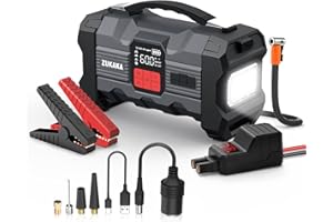 ZUKAKA 3000A 26800mAh Arrancador de Coches, Arrancador de Baterias con 150PSI Compresor de Aire