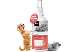 ANIMIGO Antiparassitario per Gatti Cani 500ml, Spray Antipulci per Cani e Gatti Ricco di Oli Naturali, Antiparassitario Cane e Gatto Contro Pulci, Zecche, Pidocchi, Zanzare, Antipulci Cane e Antipulci Gatto
