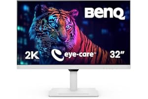 BenQ GW3290QT 80.0 cm 2560x1440 QHD IPS USB-C Ergo Eye Care Monitor, głośniki z filtrem szumów, mikrofon z redukcją szumów, opcjonalna pokrywa podstawy GC01 z funkcjami, łańcuch stokrotki, regulacja