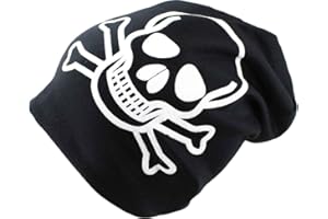 Sonia Originelli Beanie Mütze Kind Totenkopf Kindermütze Halloween