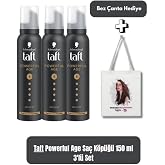 Taft Powerful Age 5 Ekstra G&uuml;&ccedil;l&uuml; Sa&ccedil; K&ouml;p&uuml;ğ&uuml; 150 Ml X3 + Bez &Ccedil;anta Hediyeli