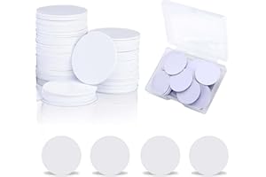 ZHCIHO NFC Tag, Round Cards Waterproof NFC Tags 50PCS, 25mm / 1 Inch Blank NFC with Storage Box, NFT Tags Compatible with Tagmo Amiibo and All NFC Enabled Mobile Phones and Devices