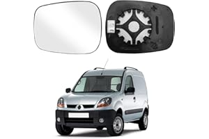 JINSENTGG Cristal de Espejo Reemplazar para Renault Kangoo I 2004-2009, Retrovisor Exterior Ajustable Adecuado Lente de Marcha Atrá, Espejo Retrovisor Calefactable (Lzquierd)