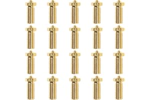 LTBL Lot de 20 buses 3D en laiton Volcano pour imprimante 3D V5 V6 (0,5 mm)