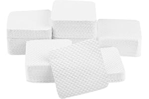 LUCKNIGHT 600 Piezas Celulosa para Uñas sin Pelusa, Almohadillas para Limpiar Uñas, Cotton Pads, Esmalte de Uñas de Algodón Almohadillas de Limpieza para El Hogar Y Salones de Uñas