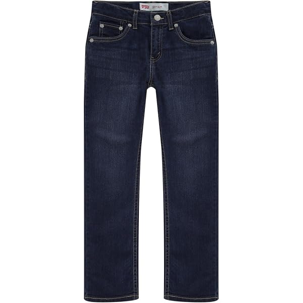 Levi's Jungen Jogginghose – Denim-Look Aus French Terry, Mit Logo, Elastischem Bund & Taschen