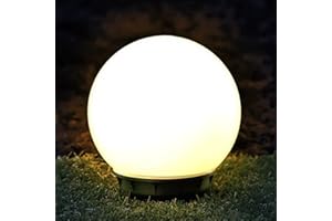 ‎LEDCHAMPION Schwimmende Solarlampe | Teichbeleuchtung | Dekorative Lichtkugel | IP67 Wasserdicht | Schwimmende Pool Beleuchtung | Kugelleuchte Solar für außen | Solarkugel Teich | strahlendes weißes Licht