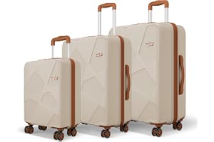 Safari Pentagon Pro 8 Wheels Set of 3, (Cabin + Medium + Large) Trolley Bag, Hard Case Polypropylene, 360º Whe...