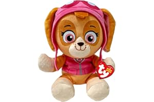TY - Collezione Paw Patrol, Skye, Tutti gli Eroi della Squadra dei Cuccioli in Versione Floppy, Morbido Peluche da Collezionare, Idea Regalo per Grandi e Piccini - 20 cm - T44023