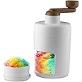 Ahosoutly Slushie Machine, Shaved Ice Machine, Snow Cone Machine, Margaritas Maker, Snowcone, Bingsu, Cocktail, Kakigori, Manual Ice Crusher Shaver For Kids Home