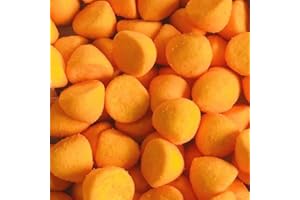 NILLKANTH Sugar Coated Paint Balls Marshmallow Sweets - Colourful Pick n Mix Marshmallow (225g, Orange)