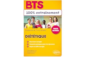 BTS Diététique: Programme de 1re et 2e années