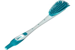 MAM, Goupillon pour biberon & tétine (coloris aléatoire) – Brosse de nettoyage en silicone avec poils extra-souples – Brosse à biberon et tétine anti-rayures