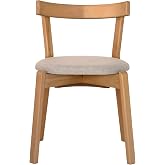Arc Kayın Bej Retro Sandalye &ndash; Masif Ahşap, Ergonomik ve Şık Tasarım, Modern & Vintage Dekor Uyumlu