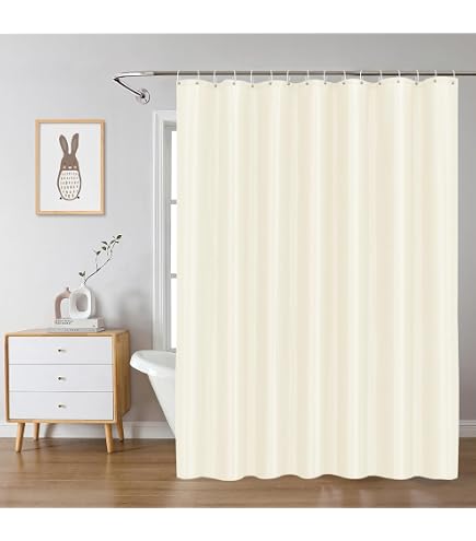 Gedy G-Jungle Duschvorhang – 180 X 200 Cm, PEVA-Stoff, Weiß Mit Dschungel-Druck, 12 Ringe Inkl.