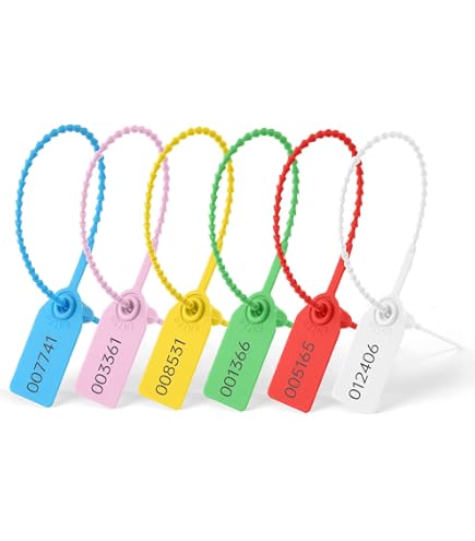 100 Attaches De Sécurité Plastique Rouges - 25 Cm - Pour Valises Et Boîtes - Lot économique