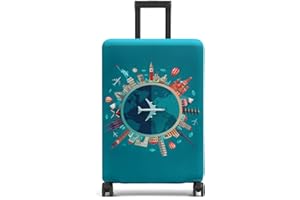 Youth Union Custodia Valigia 18-32 Pollici Fibra di Carbonio di Bambù Luggage Cover in Poliestere Trasparente Viaggio Luggage Trolley Case Cover Protector