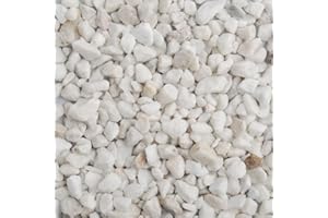 SUREGREEN Polar White Chippings 8–11mm | 20kg Bag of Decorative Gravel, Garden Stones & Pebbles Ideal for Driveways, Paths, Borders, Landscaping & Outdoor Features