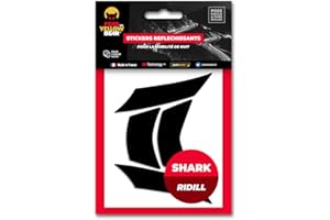 FEAR THE YELLOW BEAR YELLOW BEAR Fear The Yellow Bear© Easy Replica Shark Ridill, Kit 4 Stickers réfléchissants REPOSITIONNABLES, pour Casque Moto, 3M™ Technology (1)……