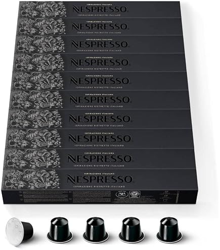 Nespresso Ispirazione Ristretto Italiano 100 Capsules Intensity 10