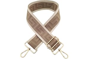 SYSUII 5cm Breiter Schultergurt längenverstellbarer Tragegurt 72-130CM Tragegurt Schulterriemen mit Karabiner für Tragetaschen Handtasche Taschengurte zum Wechseln für Canvas Tasche -Khaki