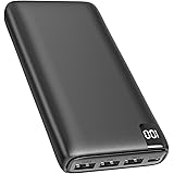 Riapow Power Bank 26800mAh, Caricabatterie Portatile 3,0A USB C Ricarica Rapida Batteria Esterna con Display a LED Caricatore
