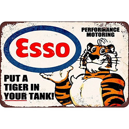 Esso ponga un tigre en su tanque, Metal Tin Sign, pared decorativa señal de 12 "X 8" Por MEGA-DEAL