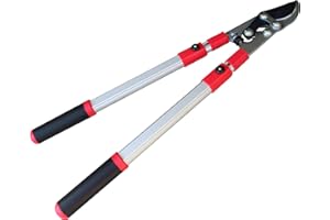 TABOR TOOLS GG21A Extendable Bypass Lopper with Compound Action, 27-40 Inch Telescopic Tree Trimmer, Long Handled Branch Cutter with ⌀ 1 1/2 Inch Cut Capacity, Makes Clean Neat Cuts.