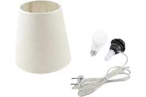 HORUS PARALUMI Kit Completo Paralume Juta + Adattatore portalampada E27 con filo e interruttore trasparente - Lampada Led A+ in omaggio! Trasforma una bottiglia in lampada! Lampabottiglia.it