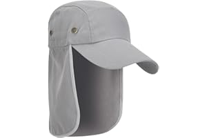 SEMINISMAR Gorras y Sombreros Protección UV,Sombrero con protección para el Cuello,Gorra de Pesca Plegable Gorra,Gorro Pescador Hombre,Sombreros para el Sol,Hombres y Mujeres
