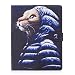 Produktbild iPad 3 Hülle, iPad 3 Schutzhülle, iPad 3 cover Alfort Lederhülle Flip Cover PU Leder + PC Hülle Magnetverschluss Flip Case für iPad 3 Ledercase Handytasche mit Standfunktion (Jacke Katze)